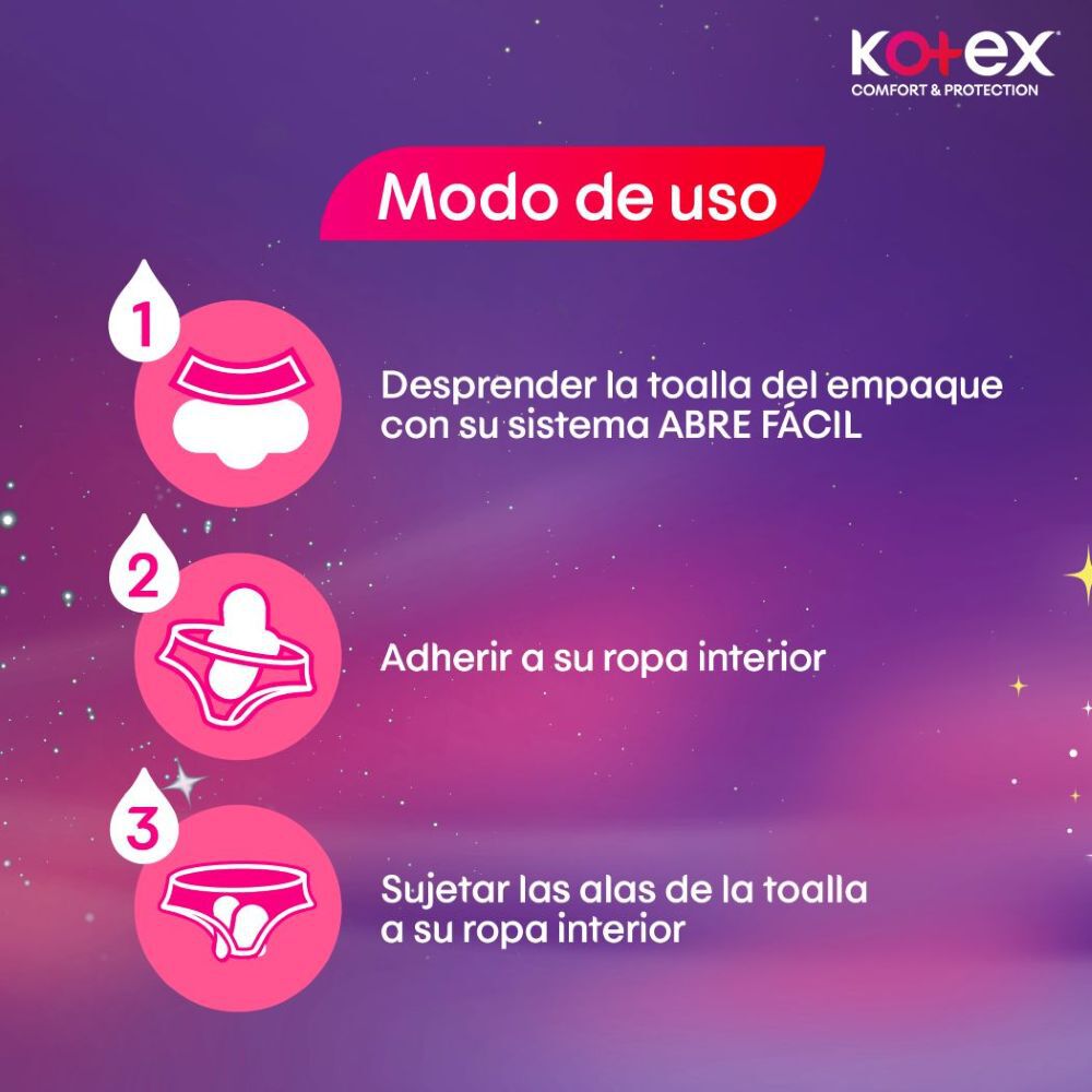 Kotex-Toalla-Nocturna-Maxi-Prot.-Comfort-Y-Protec.-8-Unidades-imagen-5