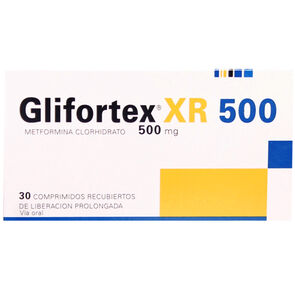 Glifortex-Xr-Metformina-500-mg-30-Comprimidos-Liberación-Prolongada-imagen