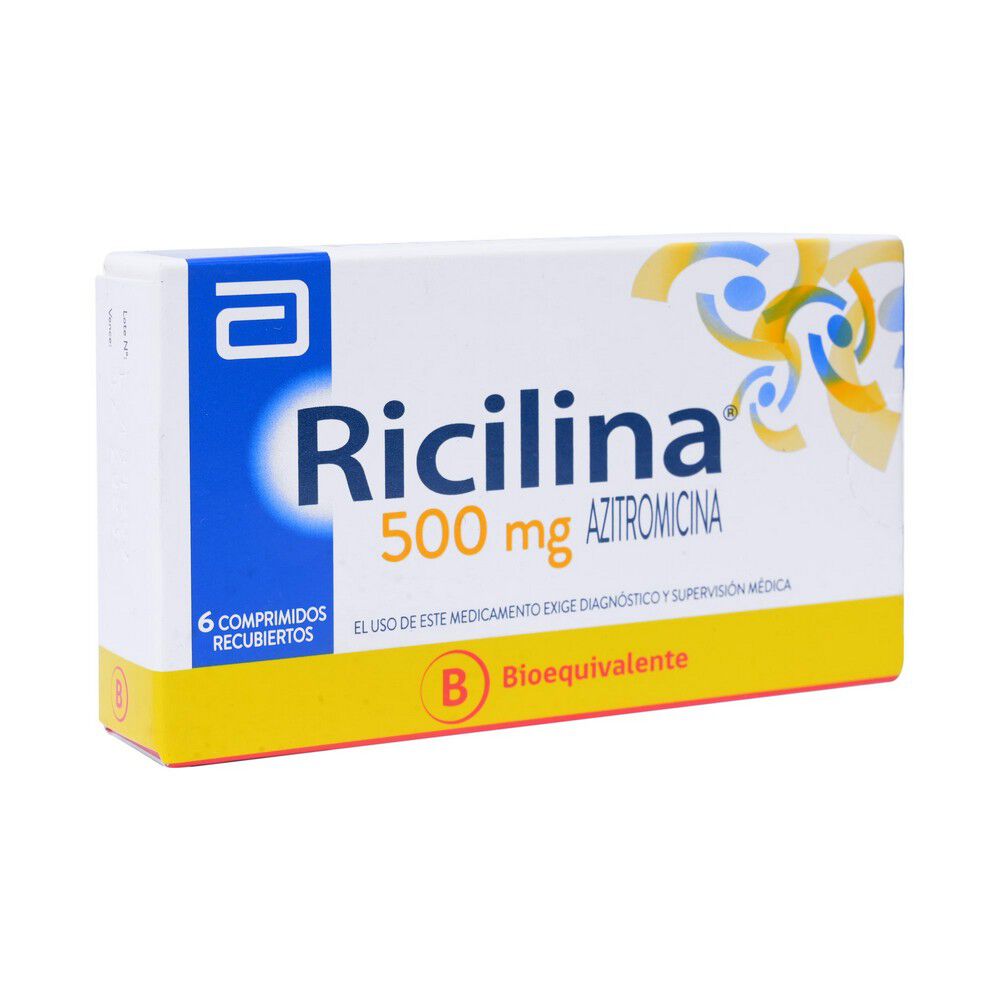 Ricilina-Azitromicina-500-mg-6-Comprimidos-Recubiertos-imagen-2
