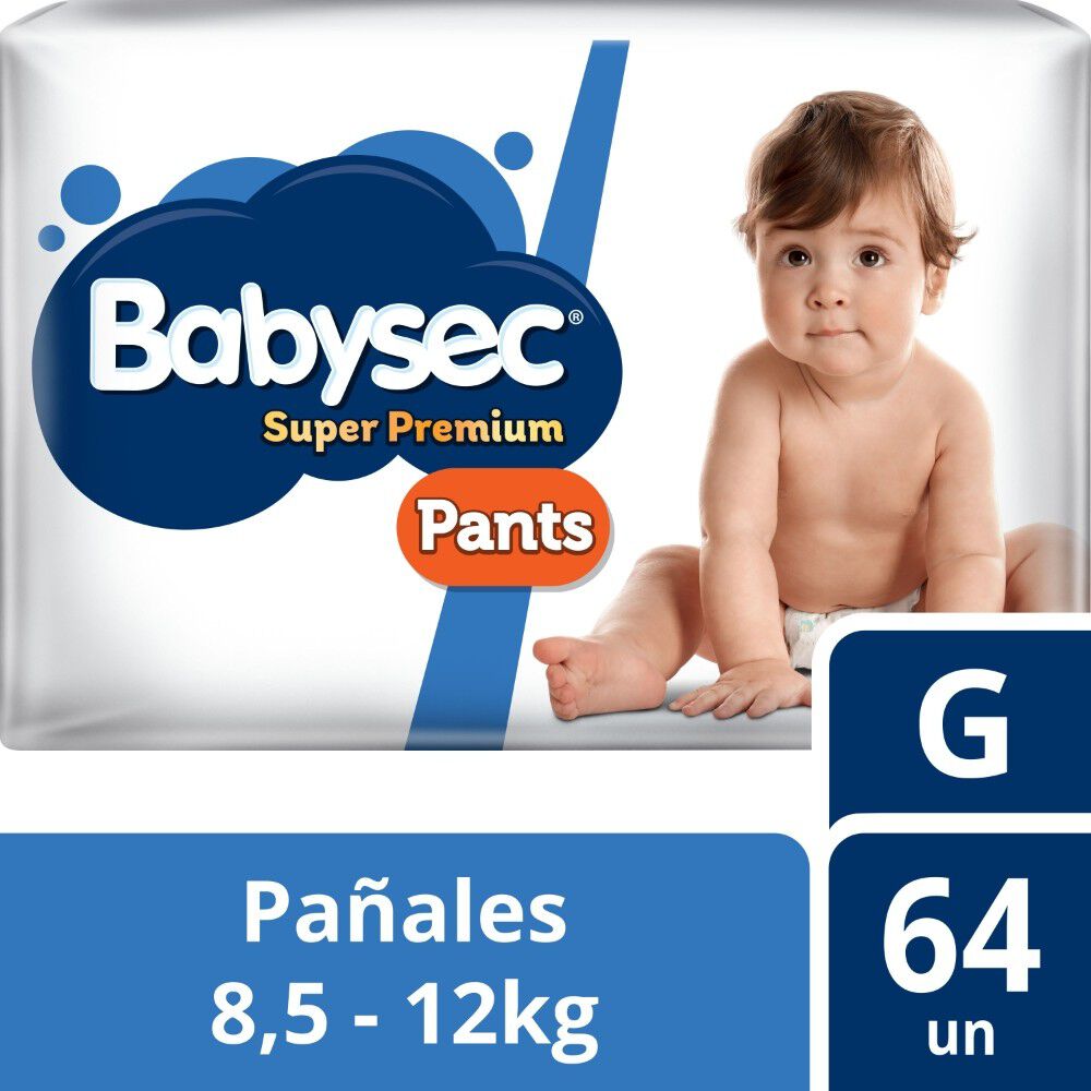 Super-Premium-Pañales-Desechables-Pants-G-(8.5-12Kg)-Hipoalergénico-X64-imagen-1