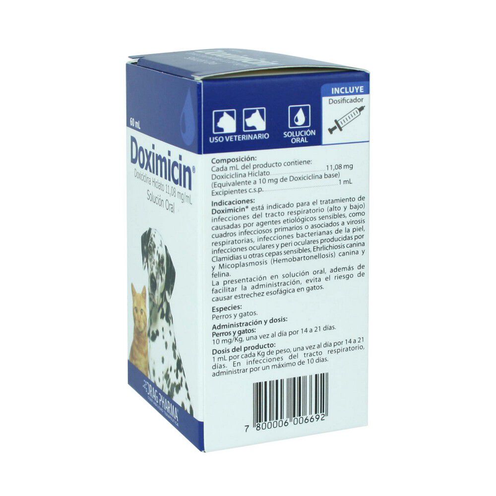 Doximicin-Perro/Gato-Enrofloxacino-2,5-Solución-Oral-60-mL-imagen-2