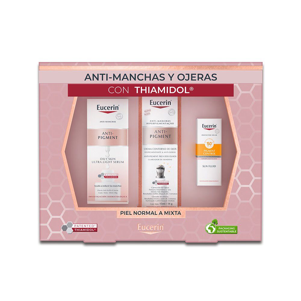 Pack-Rutina-Anti-Manchas-con-Thiamidol®-Oil-Skin-Serum-+-Contorno-de-Ojos-+-Protector-Solar-imagen-2