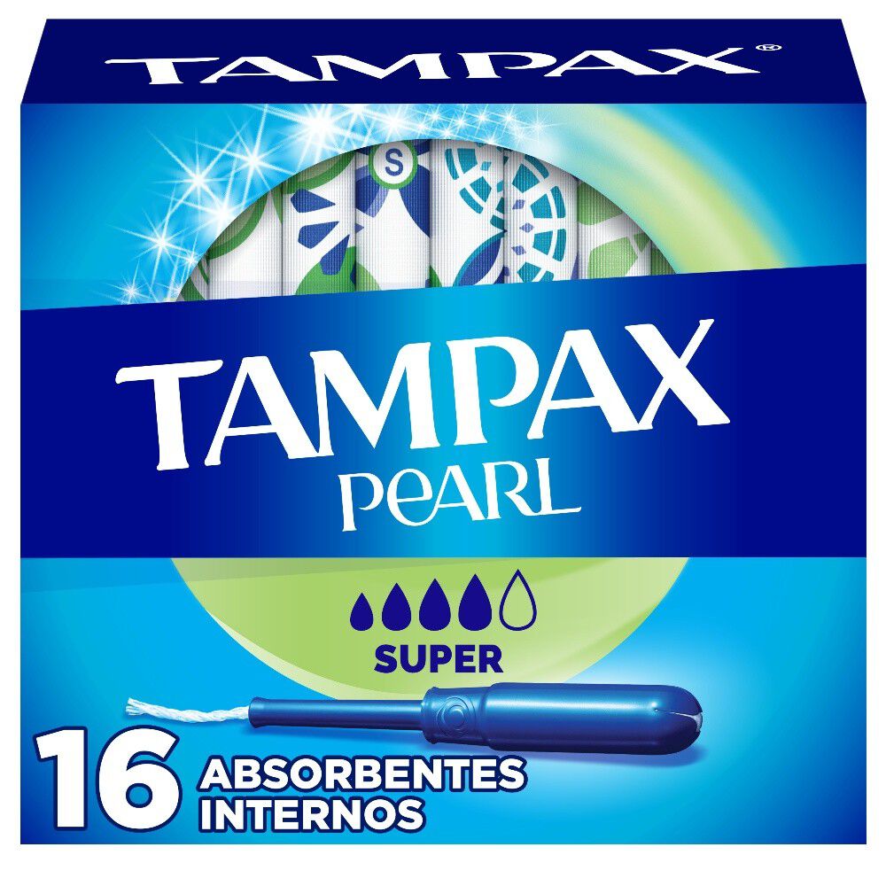 Tampón-Pearl-Super-con-Aplicador-Flujo-Moderado-a-Intenso-16-Unidades-imagen-1