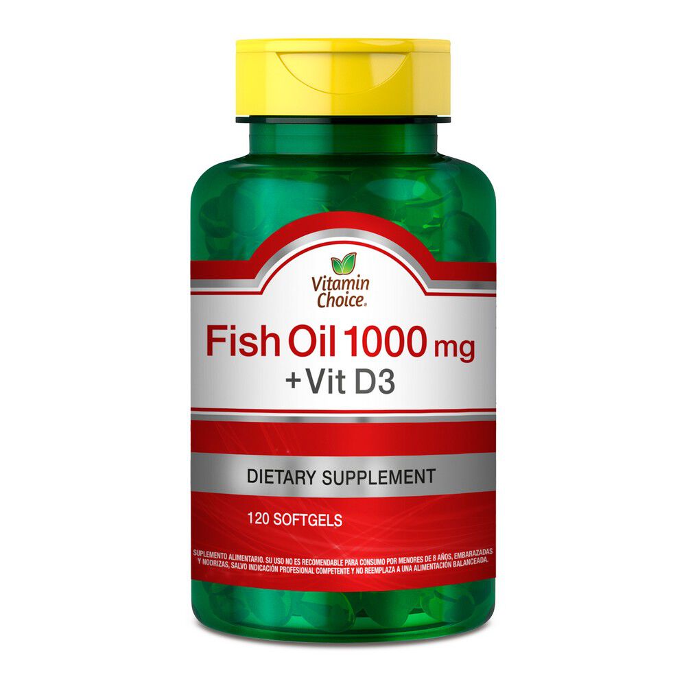 Fish-Oil-1000-mg-+-Vitamina-D3-400-UI-120-cápsulas-blandas-imagen