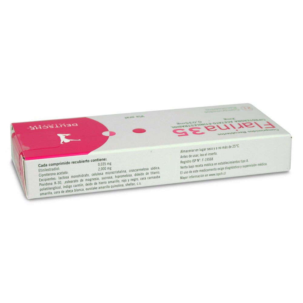 Flarina-35-Ciproterona-Acetato-2-mg-Etinilestradiol-0,035-mg-21-Comprimidos-imagen-2