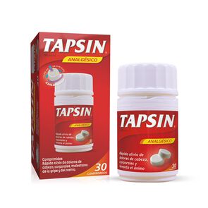 Tapsin-Paracetamol-400-mg-Cafeina-33-mg-30-Comprimidos-con-Tapa-de-Seguridad-Childproof-imagen