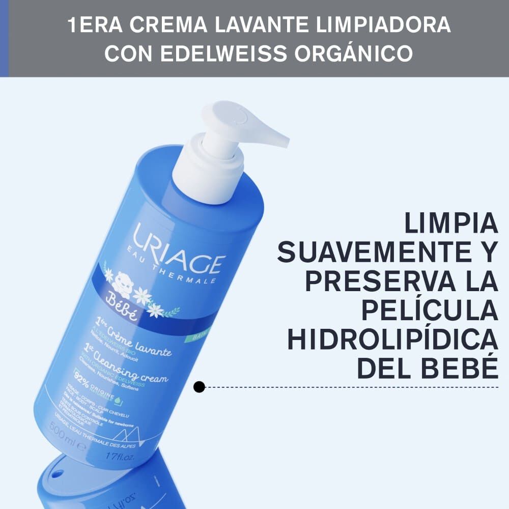 Gel-de-Ba&ntilde;o-Beb&eacute;-1st-Baby-Skincare-Crema-Lavante-500ml-Uriage-imagen-2