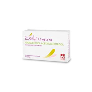 Zoely-Nomegestrol-Acetato-2,5-mg-28-Comprimidos-Recubiertos-imagen
