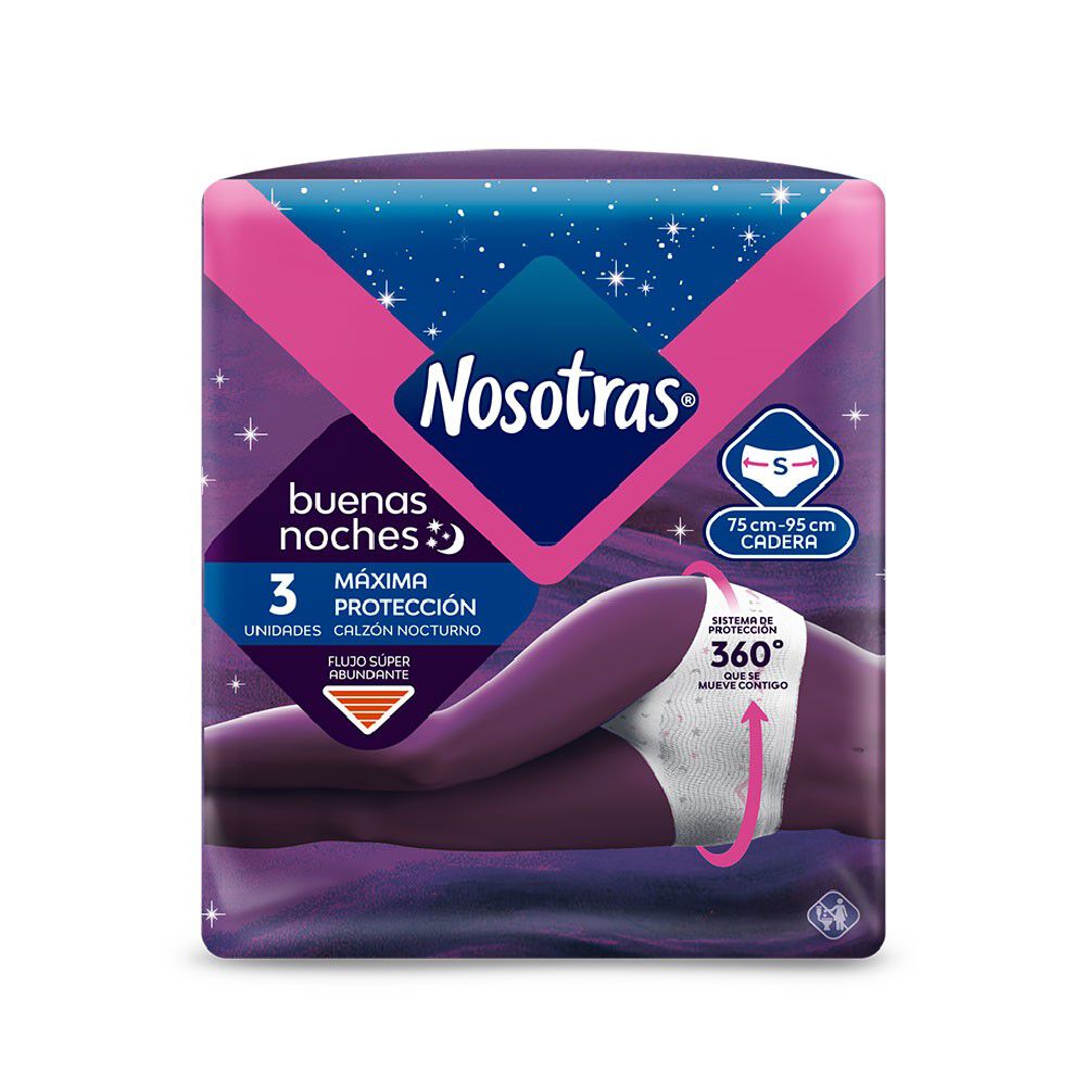 Calzón-Nocturno-desechable-Buenas-Noches-Máxima-Protección-Talla-S-3-Unidades-imagen-2