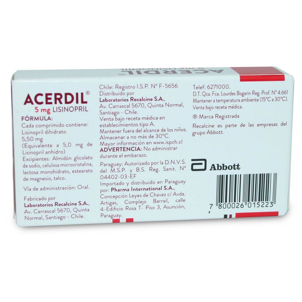 Acerdil-Lisinopril-5-mg-30-Comprimidos-imagen-2
