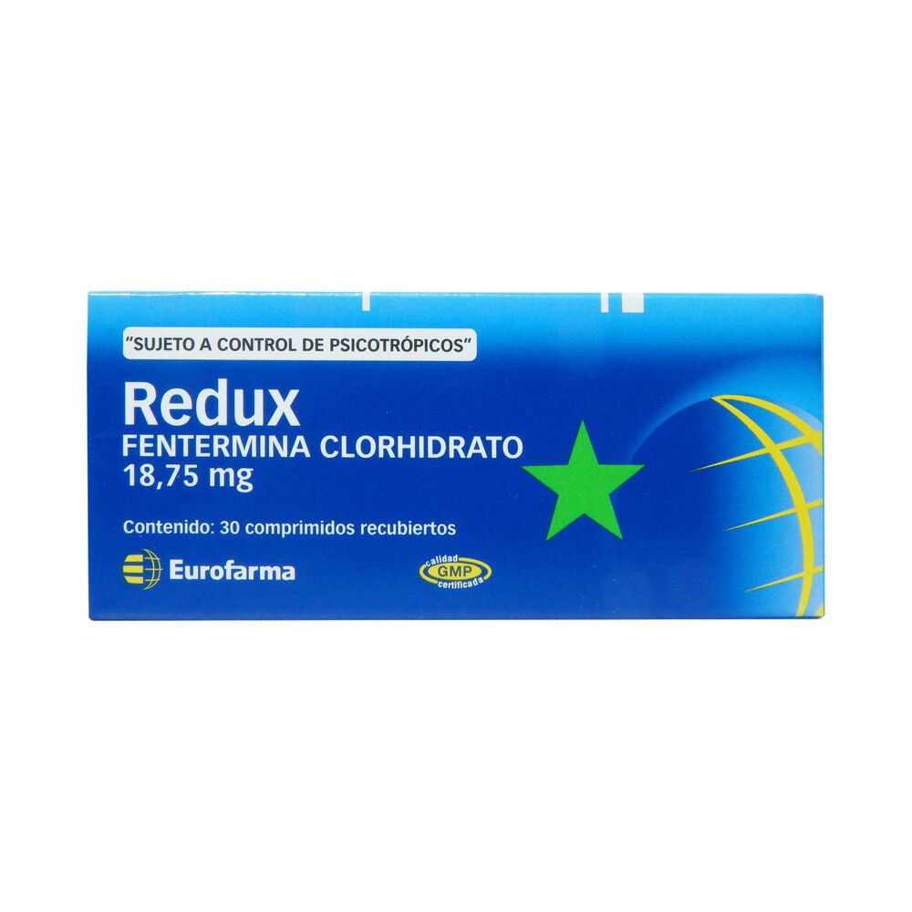 Redux-Fentermina-18,75-mg-30-Comprimidos-Recubiertos-imagen-1