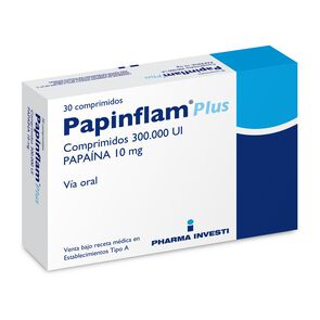 Papinflam-Plus-Papaina-10-mg-30-Comprimidos-imagen
