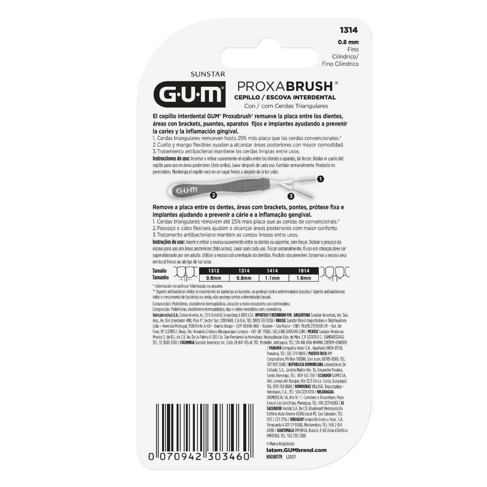 Proxabrush&reg;-Cepillos-Interdentales-0.8Mm-4Un-imagen-2