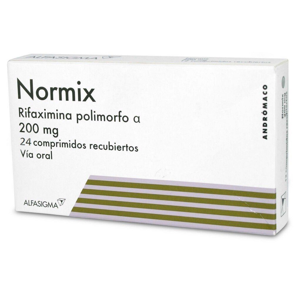 Normix Rifaximina 200 mg 24 Comprimidos Recubierto Normix Rifaximina 200 mg 24 Comprimidos Recubierto