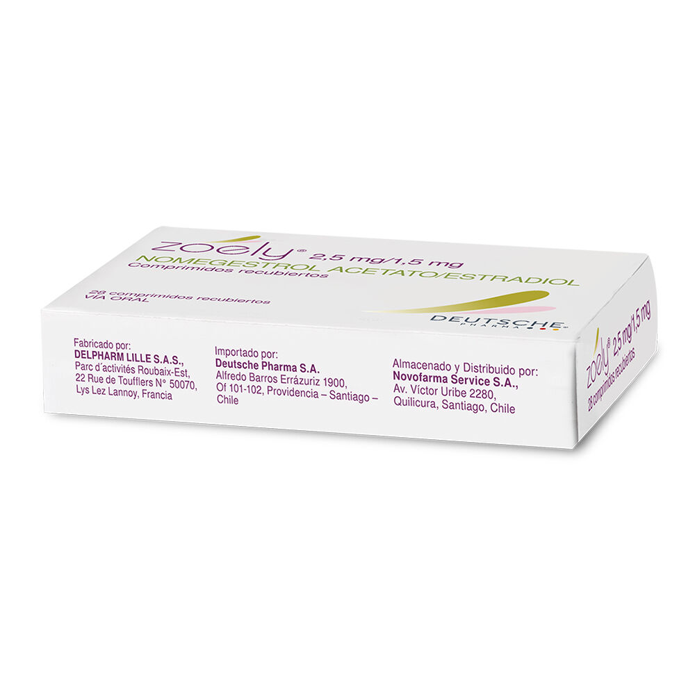 Zoely-Nomegestrol-Acetato-2,5-mg-28-Comprimidos-Recubiertos-imagen-3