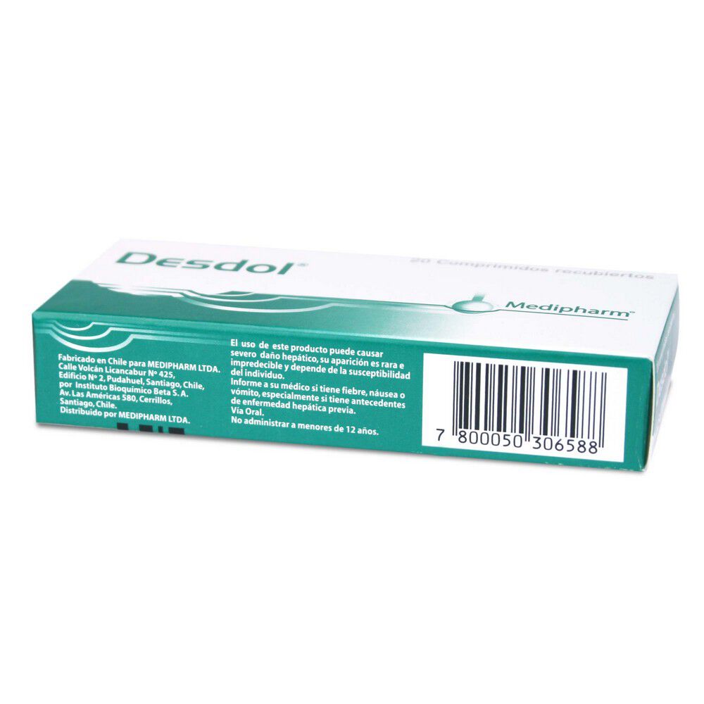 Desdol-Clorzoxazona-300-mg-20-Comprimidos-imagen-3