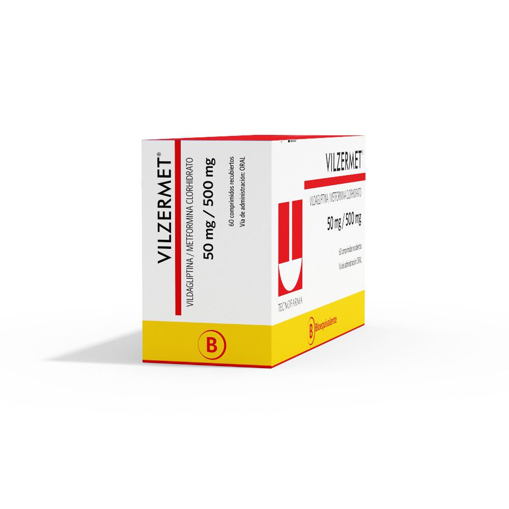 Vildagliptina/Metformina-Clorhidrato-50mg/500mg-60-Comprimidos-Recubiertos-imagen-2