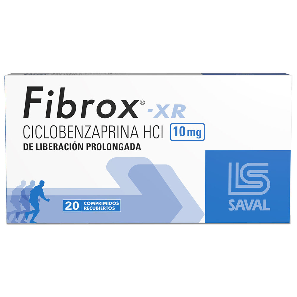 Fibrox Ciclobenzaprina 10 mg 20 Comprimidos