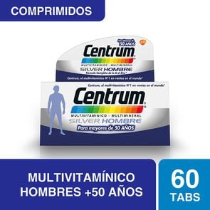 Centrum-Silver-Hombre-Multivitaminico-Multimineral-para-mayores-de-50-años-60-Comprimidos -imagen