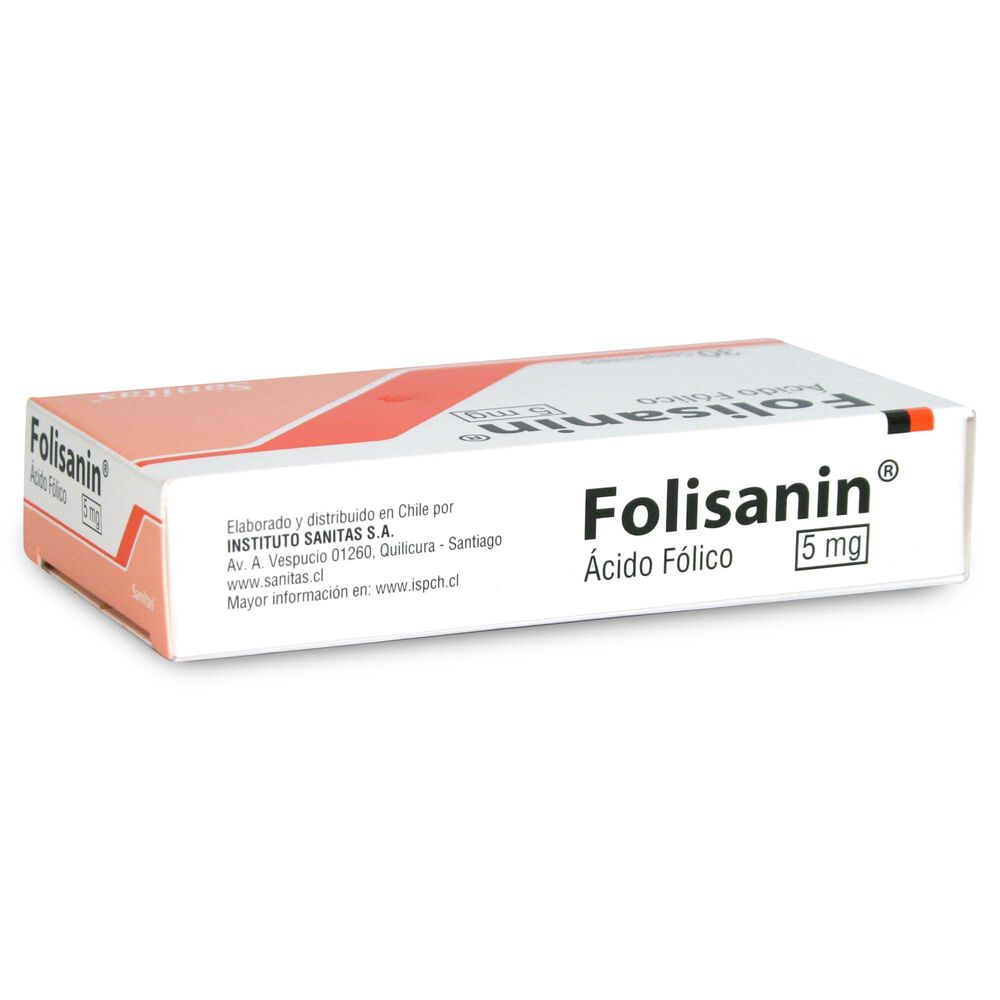 Folisanin-Acido-Folico-5-mg-30-Comprimidos-imagen-2