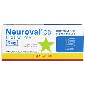 Neuroval-CD-Clotiazepam-5-mg-30-Comprimidos-Dispersable-imagen