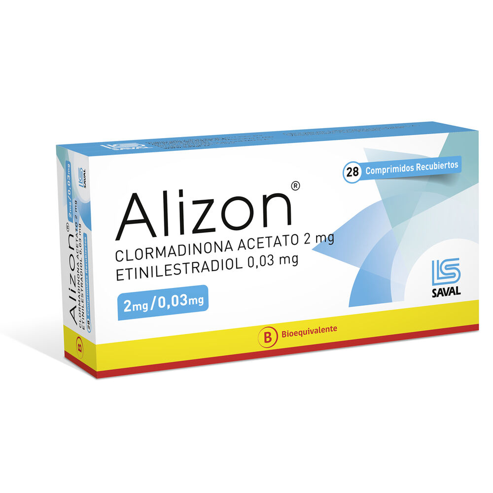 Alizon-Clormadinona-Acetato-2-mg-Etinilestradiol-0,03-mg-28-Comprimidos-Recubiertos-imagen-3