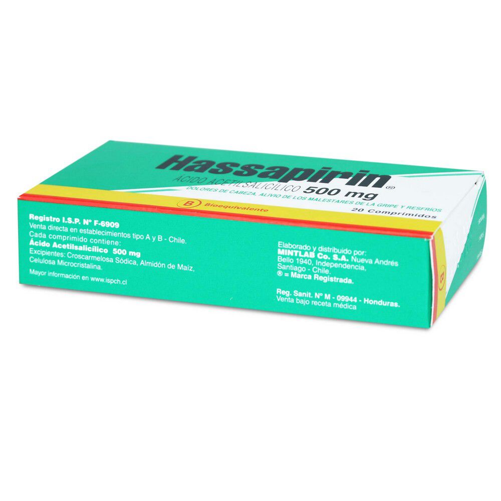 Hassapirin-Puro-Acido-Acetilsalicilico-500-mg-20-Comprimidos-imagen-3