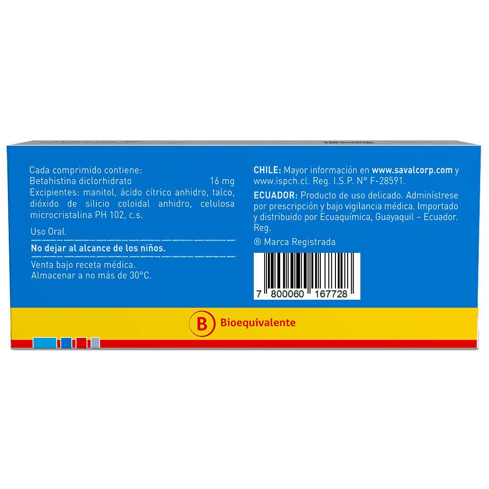 Vertifin-Betahistina-Diclorhidrato-16-mg-30-Comprimidos-imagen-2