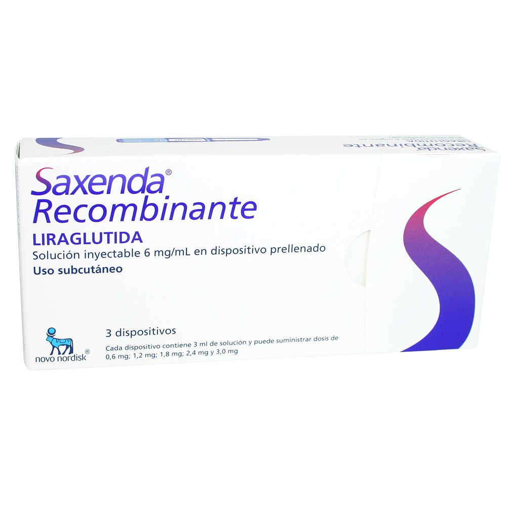 Saxenda-Recombinante--Liraglutida-6-mg/ml-Solución-Inyectable-9-mL-imagen-1