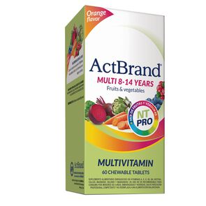 Multivitamínico-ActBrand-8-14-años-60-comprimidos-masticables-sabor-Naranja-imagen