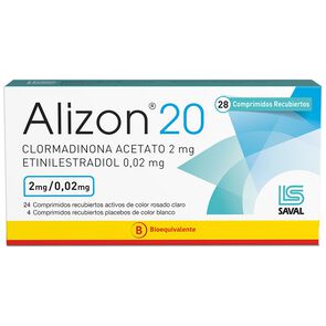 Alizon-20-Clormadinona-Acetato-2-mg-Etinilestradiol-imagen