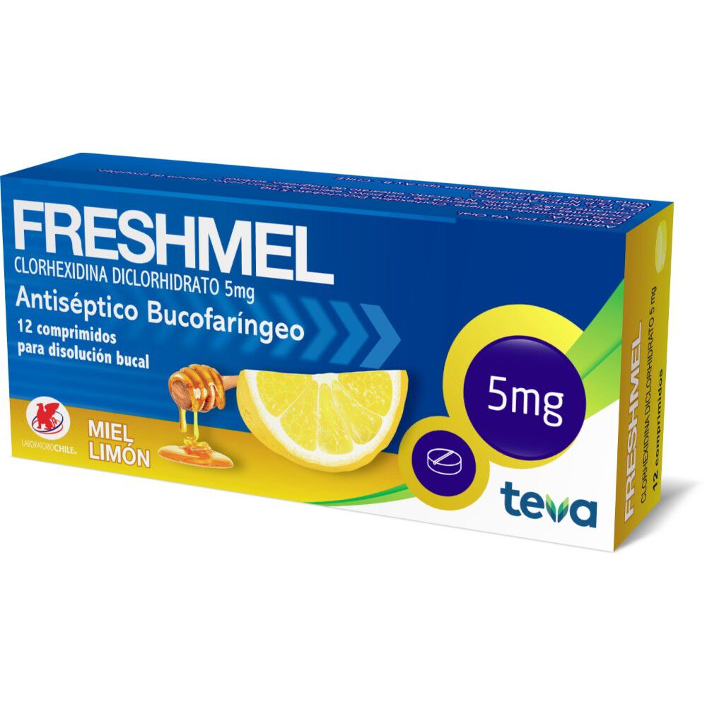 Freshmel-Miel-Limón-Sin-Azucar-Clorhexidina-5-mg-12-Comprimidos-imagen-1