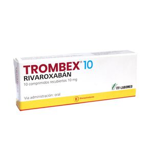 Trombex-10-Rivaroxabán-10-mg-10-Comprimidos-Recubiertos-imagen