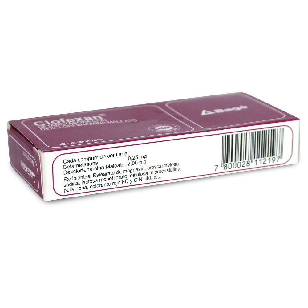 Clofexan-Betametasona-2-mg-30-Comprimidos-imagen-2