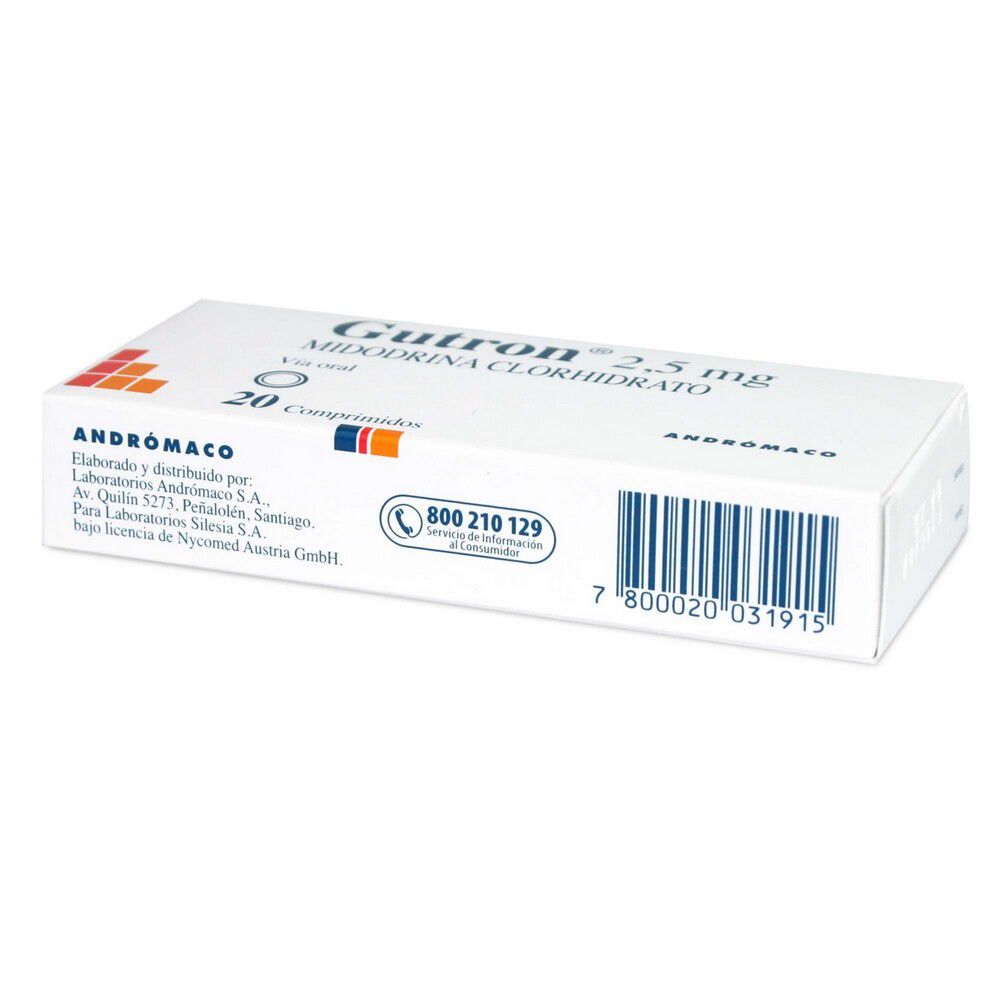 Gutron-Midodrina-2,5-mg-20-Comprimidos-imagen-3