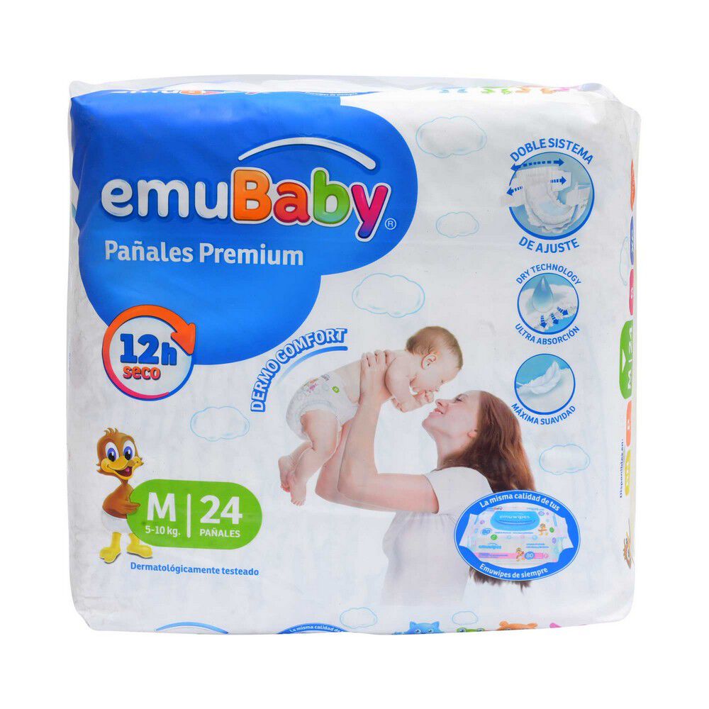 Pañales-Premium-12H-Seco-M-5-10Kg-x-24-imagen-1