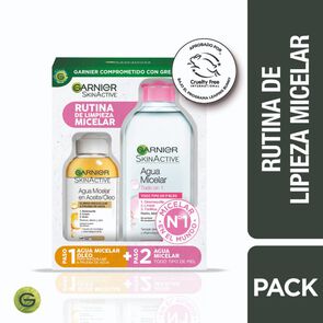 Rutina-de-Limpieza-Garnier-Micelar-todo-en-1-+-Micelar-&Oacute;leo-100-ml-imagen