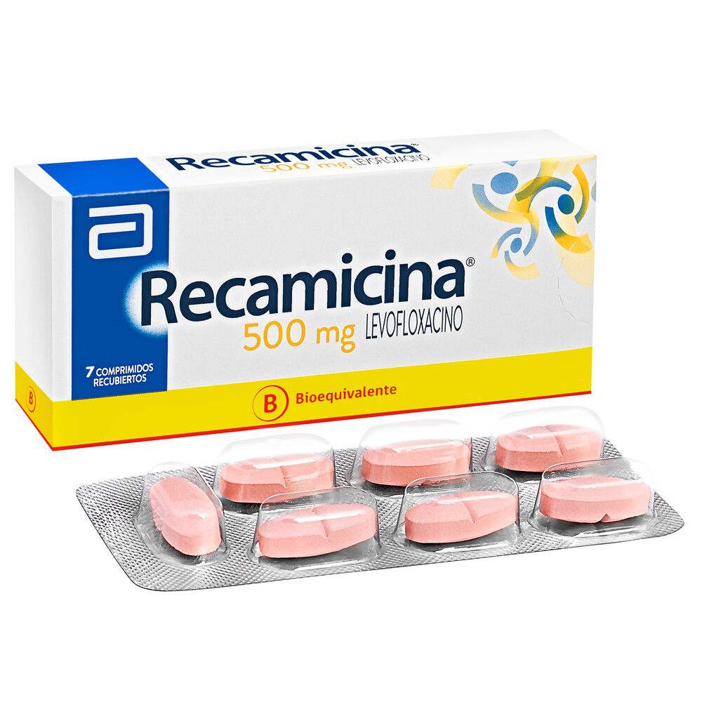 Recamicina-Levofloxacina-500-mg-7-Comprimidos-imagen-1
