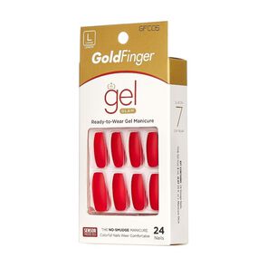 Goldfinger-Uñas-Postizas-Gel-Glam-Red-Largo-X24-imagen