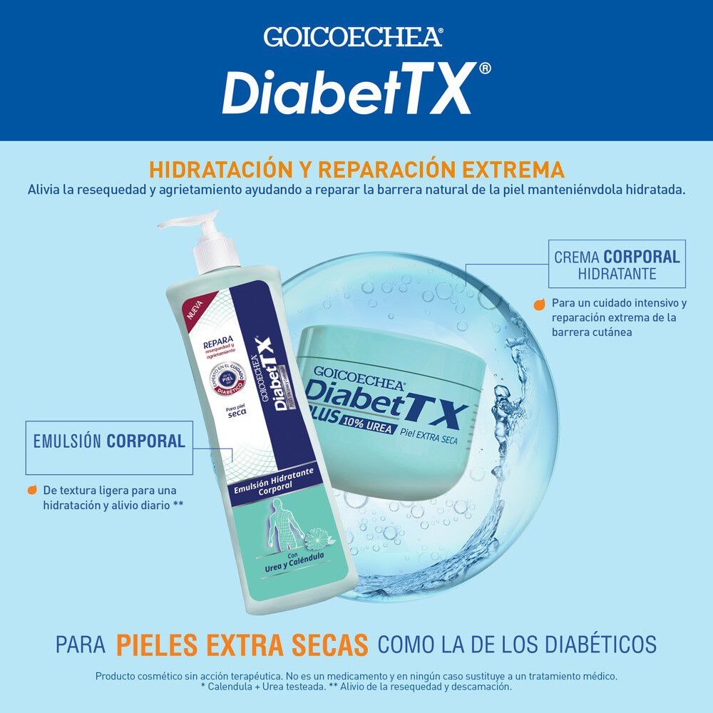 Díabet-Tx-Hidratante-Crema-Corporal-250-grs-+-Emulsión-200-mL-imagen-2