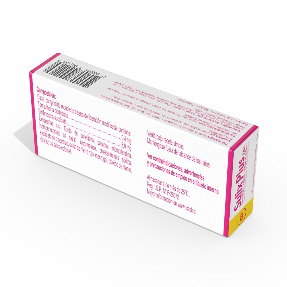 Sulix-Plus-Tamsulosina-0,4-mg-30-Cápsulas-Liberación-Prolongada-imagen-2