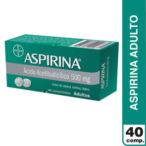 Aspirina-Adulto-Acido-Acetilsalicilico-500-mg-40-Comprimidos-imagen