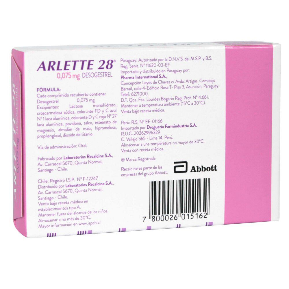 Arlette-28-Desogestrel-0,075-mg-28-Comprimidos-Recubiertos-imagen-2