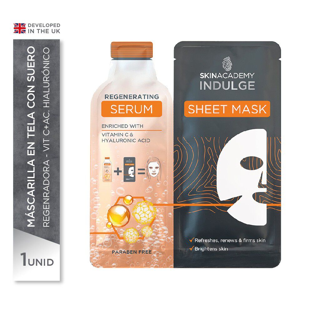 INDULGE-Mascarilla-en-tela-con-Serum-Regenerador-imagen-1