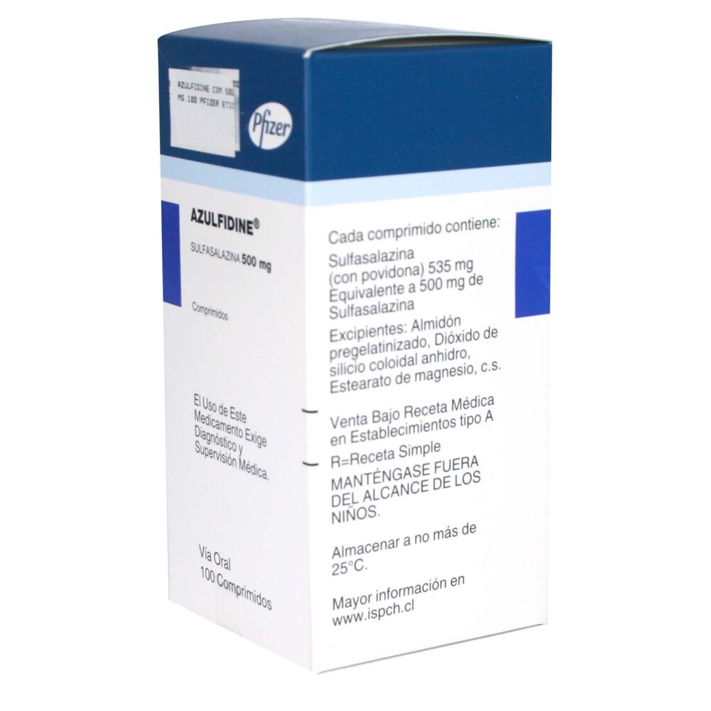 Azulfidine-Sulfasalazina-500-mg-100-Comprimidos-Ranurado-imagen-2