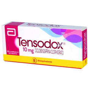 Tensodox-Ciclobenzaprina-10-mg-20-Comprimidos-Recubierto-imagen