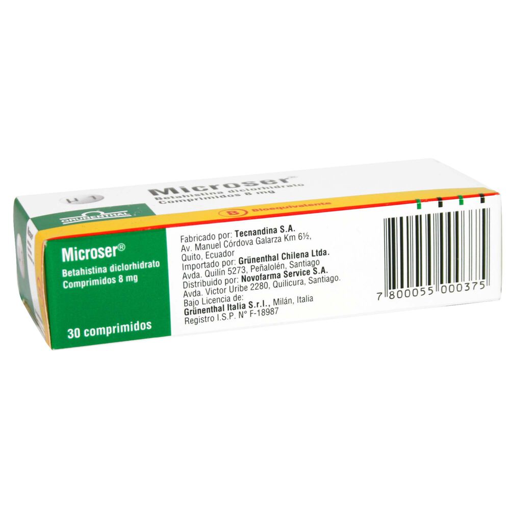 Microser-Betahistina-8-mg-30-Comprimidos-imagen-2