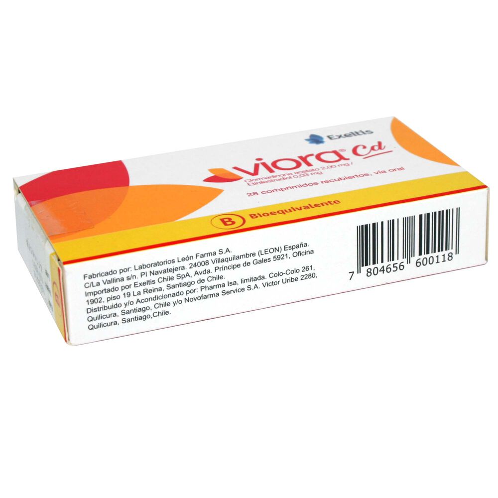 Viora-CD-Clormadinona-Acetato-2-mg-/-Etinilestradiol-0,03-mg-28-comprimidos-Recubiertos-imagen-3