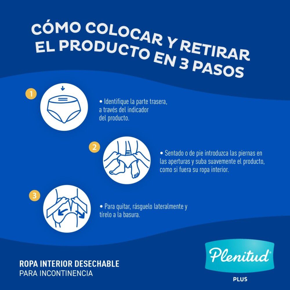 Protect-Plus-Ropa-Interior-Desechable-Incontinencia-Intensa-P/M-x24-imagen-3