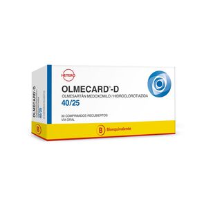 Olmecard-D-Olmesart&aacute;n-Hidroclorotiazida-40Mg/25Mg.-30-Comprimidos-Recubiertos-imagen